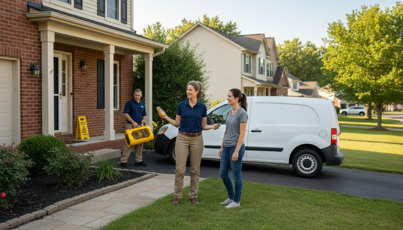 Water restoration image for Water Damage & Restoration Services in Williamsburg, OH